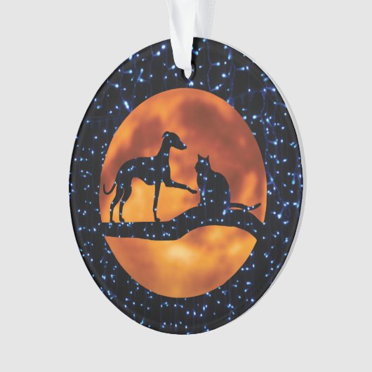 Dog, Cat, Moon Ornament (voorkant)