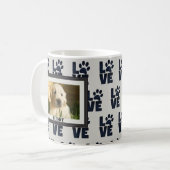 Dog Cat Paw Drukt Pet Foto Koffiemok (Voorkant links)