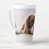 Dog Cat Photo Gift Latte Mok (Linkerhoek)