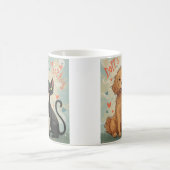 Dog & Cat Whimsical Coffee Mug – Cozy Kind_Ones (Centre)