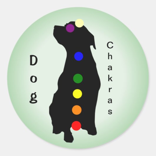 Dog Chakras sticker (Voorkant)