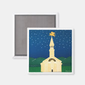 Dog Chapel Magnet-Stephen Huneck Magneet (Voorkant / Achterkant)