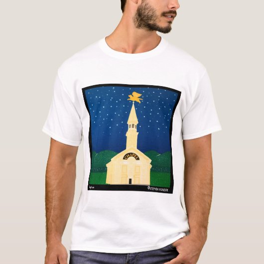 Dog Chapel T-Shirt - Stephen Huneck (Voorkant)
