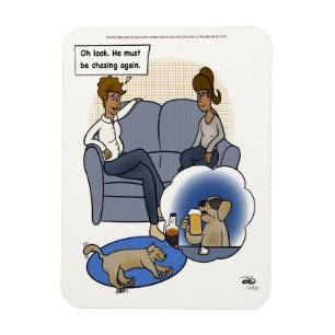 Dog Chasing Dream Magneet