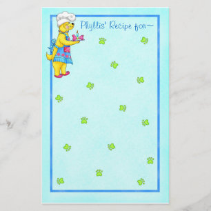 Dog Chef Recipe Briefpapier