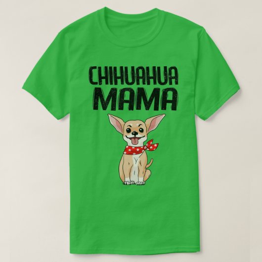 Dog Chihuahua Teacup Puppy Mama Cute Cudly Novelt T-shirt (Design voorkant)