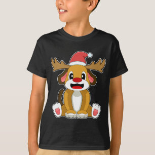Dog Christmas Reindeer T-shirt