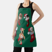 Dog Christmas Stocking Apron Schort (Insitu)