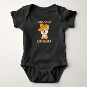Dog Cinco De Doggo Mexican Sombrero Corgi Romper