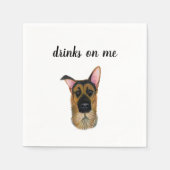 Dog Cocktail Napkins Servet (Voorkant)