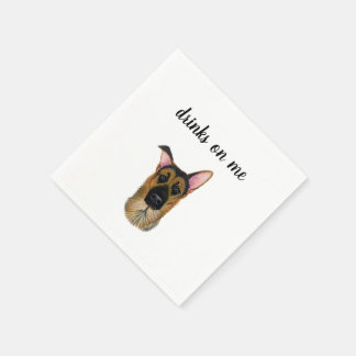 Dog Cocktail Napkins Servet
