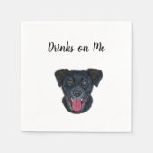 Dog Cocktail Napkins Servet (Voorkant)