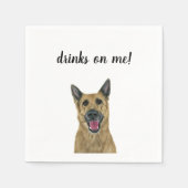 Dog Cocktail Napkins Servet (Voorkant)