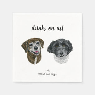 Dog Cocktail Napkins Servet