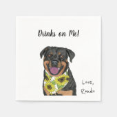 Dog Cocktail Napkins Servet (Voorkant)