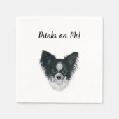 Dog Cocktail Napkins Servet (Voorkant)