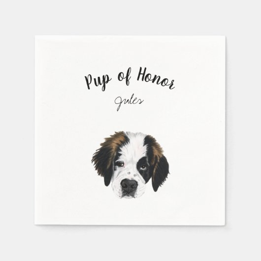 Dog Cocktail Napkins Servet (Voorkant)