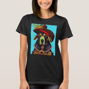 Dog Cogwheels Steampunk AI Hondenrevolutie Puppy T-shirt