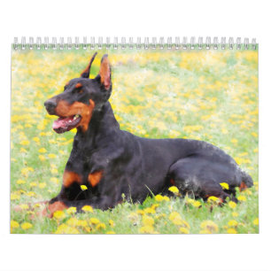Dog Collectie Olieverfschilderijen Kunst Kalender