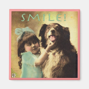  Dog Collie Smile Fotomagneet Magneet