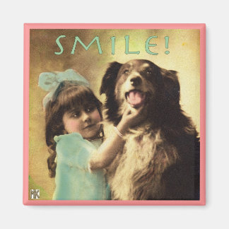 Dog Collie Smile Fotomagneet Magneet