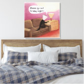 Dog Cone Dating Funny Cartoon Canvas Afdrukken (Insitu (Slaapkamer))