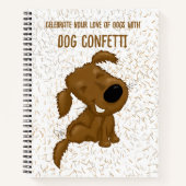 Dog Confetti Shedding Dog Notitieboek (Voorkant)