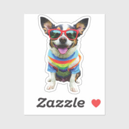 dog cool sticker