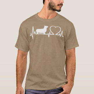 Dog Corgi Heartbeat Funny Corgi Dog Lover T-shirt