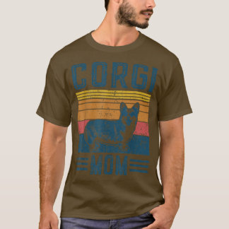 Dog Corgi MaVintage Corgi Mama T-shirt