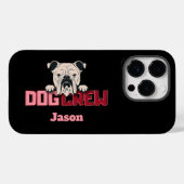 Dog Crew Bulldog Custom Case-Mate iPhone Case (Achterkant (horizontaal))