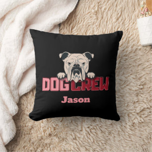 Dog Crew Bulldog Custom Kussen