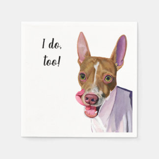 Dog Custom Cocktail Napkin Servet
