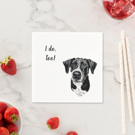 Dog Custom Cocktail Napkin Servet (Insitu)