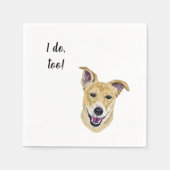 Dog Custom Cocktail Napkin Servet (Voorkant)