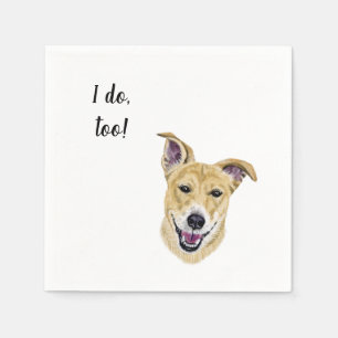 Dog Custom Cocktail Napkin Servet
