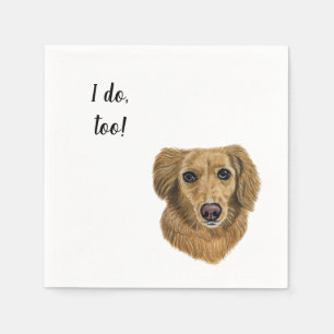 Dog Custom Cocktail Napkin Servet