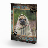 Dog Custom Photo Wood Fotoblokken (Rechts)