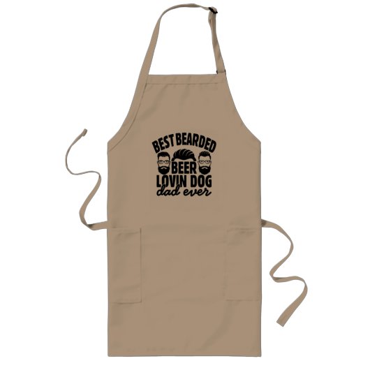Dog Dad Bar-B-Que Schort (Voorkant)