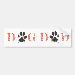 "Dog Dad" bumper sticker