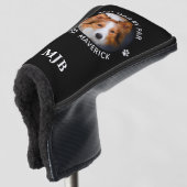 Dog Dad Custom Foto Gepersonaliseerde Monogram Put Golfheadcover (3/4 voorkant)