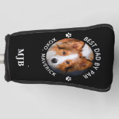 Dog Dad Custom Foto Gepersonaliseerde Monogram Put Golfheadcover (Voorkant)