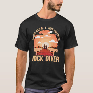 Dog Dad Dock diver T-shirt