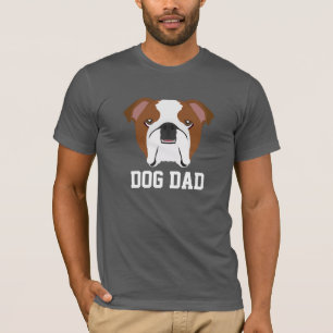 Dog Dad English Bulldog Vaderdag T-shirt