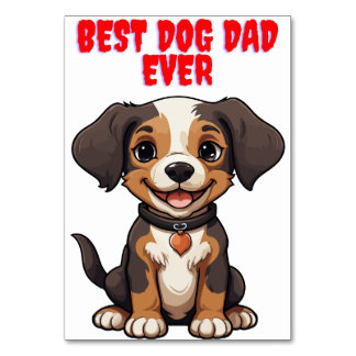 dog dad fathers day cards kaart