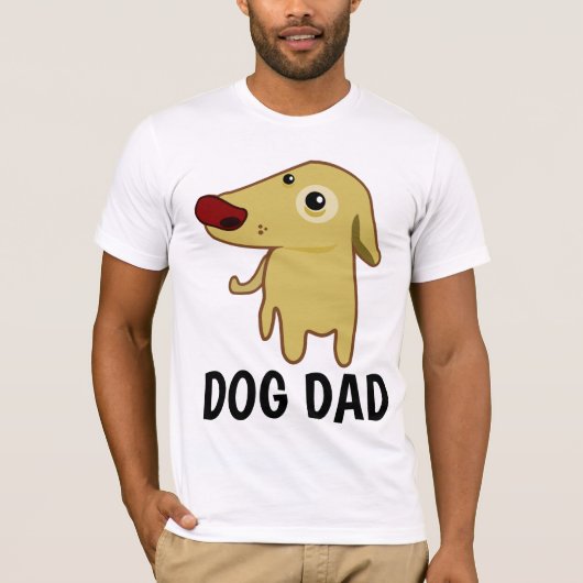 DOG DAD, Funny DOG T-shirts (Voorkant)
