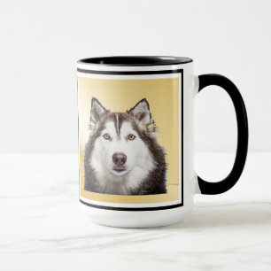 Dog Dad Funny Vaderdag Pet Foto Zwart Binnen Mok