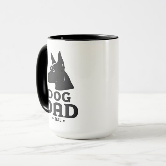 Dog Dad Gifts for Him – Funny & Custom Gea Mok (Voorkant links)