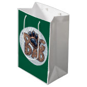 Dog Dad Golf Medium Cadeauzakje (Voorkant Gekanteld)