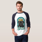 Dog dad, liefdeshonden, hou van mijn huisdieren T- T-shirt (Voorkant volledig)